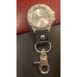 Unisex 43mm Silver Tone Clip On Sweda Watch, Detroit Sports Broadcasters Assn